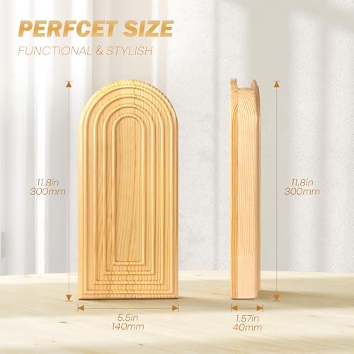 EOSAHR Wall Vase: Wall Planter for Boho Decor Accents, Original Wood - Image 2