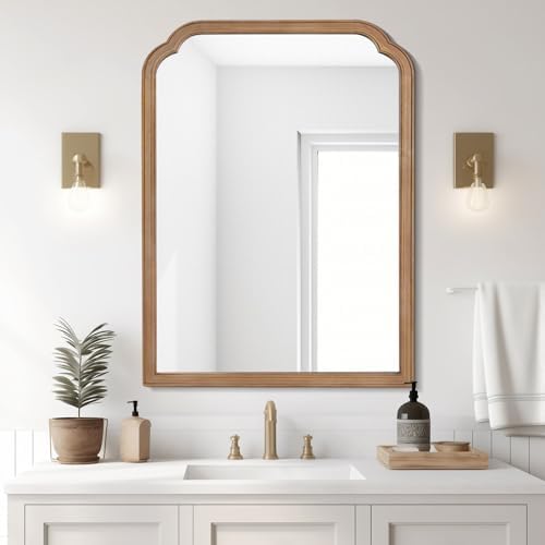 WallBeyond 28" x 40" Wood Bathroom Mirror by WallBeyond
