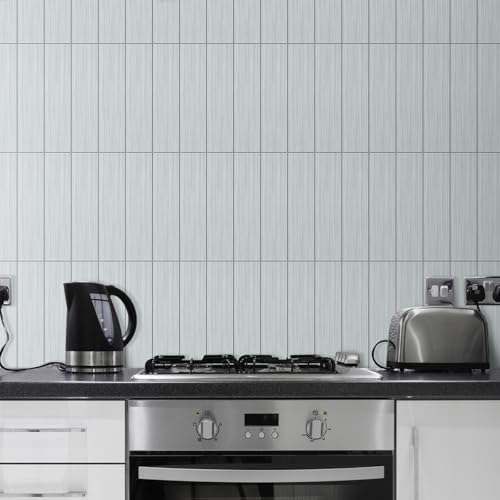 AULIGET 3" x 12" Peel and Stick Backsplash Wall Tiles, PVC Composite Stick on - Image 2