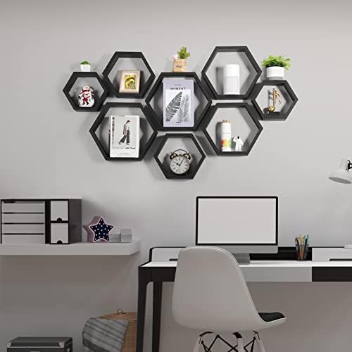 CADUKE Hexagon Floating Shelves Set of 8 - Image 6