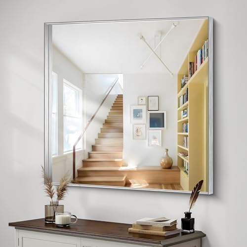 CIRCUMI Silver Bathroom Mirror - Image 5