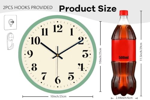 10" Unique Silent Wall Clock - Image 3