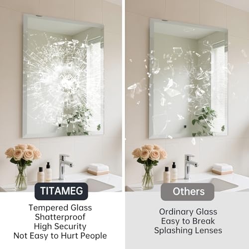 24x32 Inch Frameless Wall Mirror - Image 4