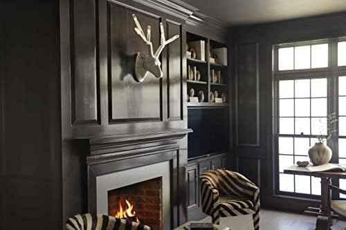 Hinkley Stag 6-Light Wall Sconce Deer Head w/Antlers, Chalk White Finish - Image 6