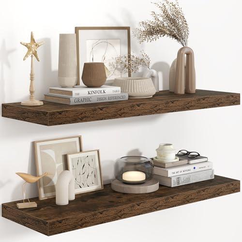 Fun Memories 36 Inch Long Floating Shelves by FunMemories