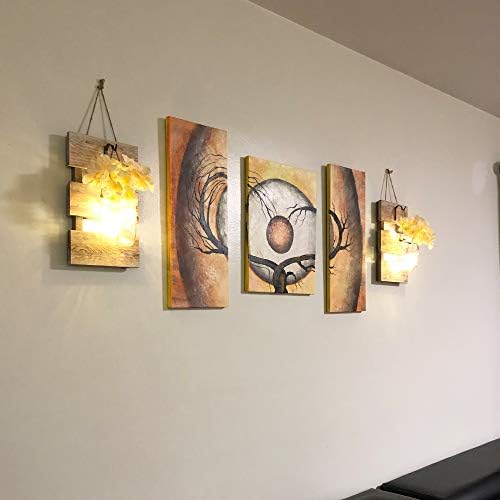 Rustic Mason Jar Sconces Wall Decor - Image 4