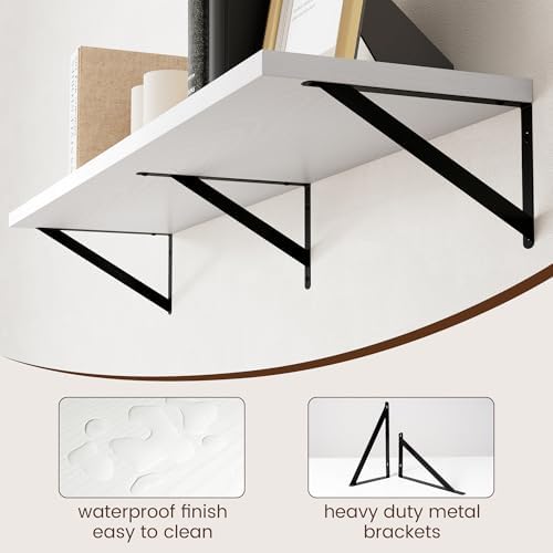 Axeman Floating Shelves for Wall White - Image 5