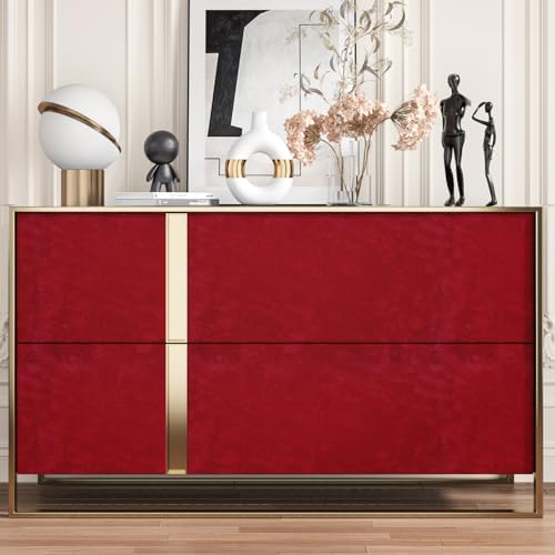 CHIHUT Romantic Red Felt Fabric Roll Self Adhesive Velvet Flocking Liner - Image 3