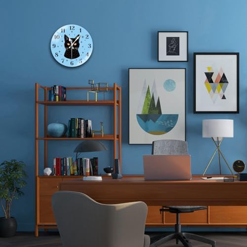 peacoblue Cat Wall Clocks Battery Operated - Image 5