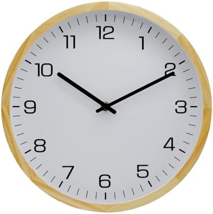 MEIRED Wooden Wall Clock 12 Inch Silent Non Ticking Wall Clocks Battery by MEIRED