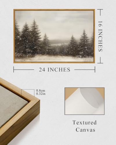 InSimSea Framed Canvas Wall Art winter scene - Image 5