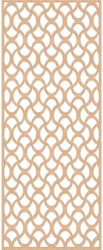 Resort Decorative Pierced Fretwork Wood Wall Panels, 27 3/8"W x 69 3/8"H x 3/8"T - Image 2
