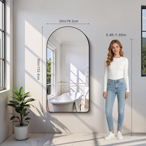 Arched Bathroom Mirror, Wall Mounted Mirror, Living Room, Vertically Hanging - Image 5