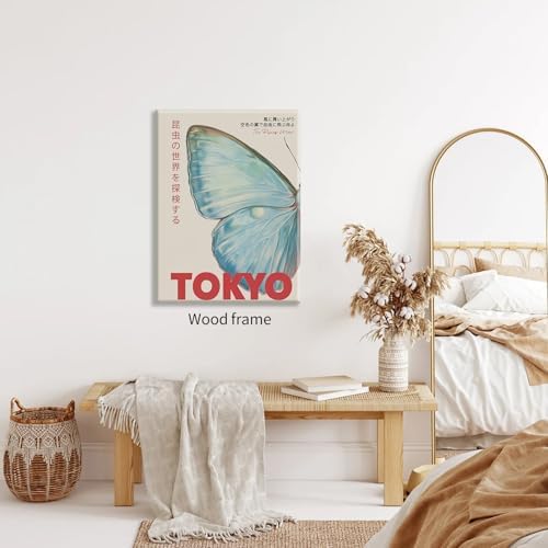 Japanese Nature Butterfly Poster Modern Minimalist Tokyo Art Wall Art Vintage - Image 5