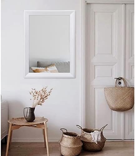 AAZZKANG Rectangular Wall Mirror Decorative Wood Framed Mirrors Large 26"x18" - Image 5