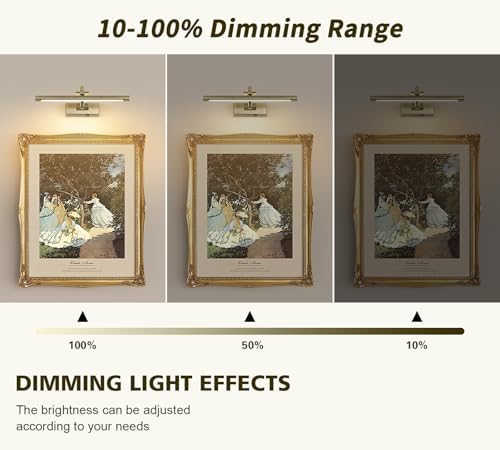 DESOOP Wireless Picture Lights Rechargeable Gallery Lighting Battery Picture - Image 3