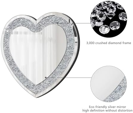 SHYFOY Heart Decorative Wall Mirror - Image 3