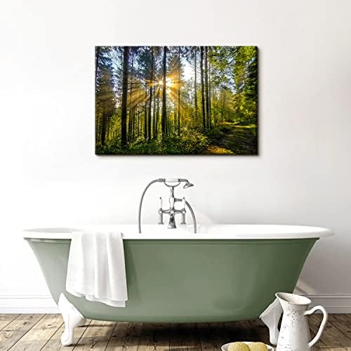 Sunrise Forest Wall Art Nature Mountain Wall Decor - Image 6