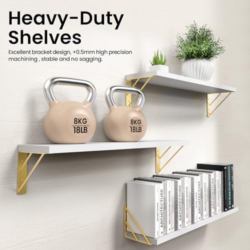 BAYKA 22.4 in Long Wall Mounted Floating Shelves - Image 6