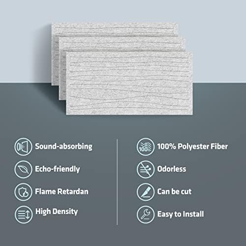 6 Pack Acoustic Wall Panels, 47.2"x23.6" Sound Proof Panels - Image 5