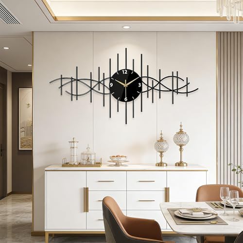 SIN&MI Metal Wall Clock, Large Wall Clocks by SINMI