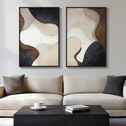 Large Framed Modern Abstract Wall Art by Cuspin