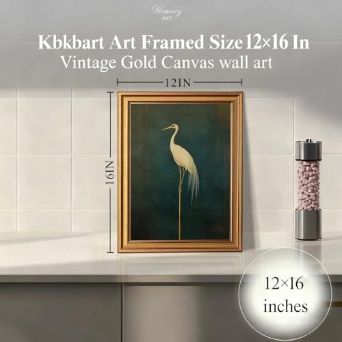 KBKBART Gold Framed Vintage Wall Art - Image 3