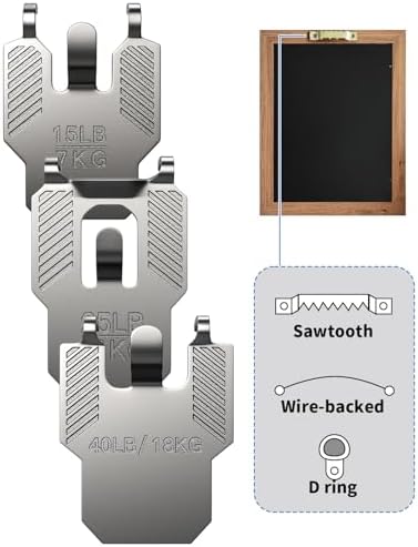 25PC 15 25 40 lb Drywall Picture Hangers Claw Heavy Duty Damage Free - Image 5
