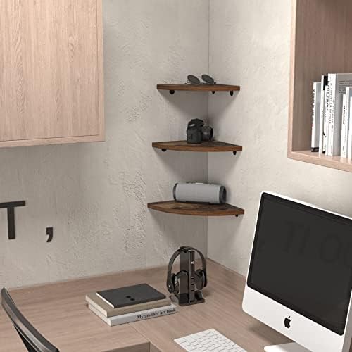 HORLIMER 6 Pack Wall Mount Floating Corner Shelf - Image 5