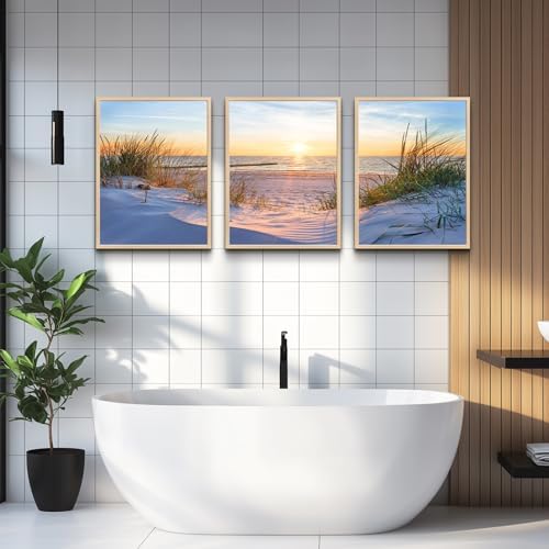 Natural Wood Framed Wall Art for Living Room and Bedroom - Image 5
