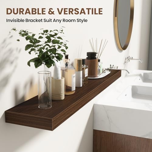 Acovy 48 Inch Floating Shelves for Wall 2 Pack, Wall Mounted Floating Shelf - Image 5