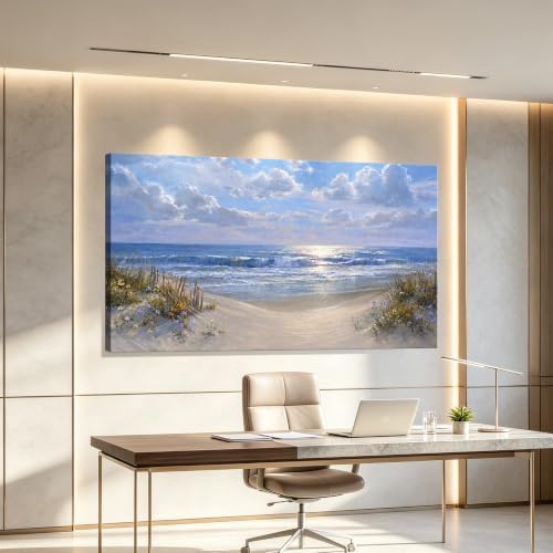 sea Beach Canvas Wall Art Ocean Nature large Framed decor HD High-definition - Image 5