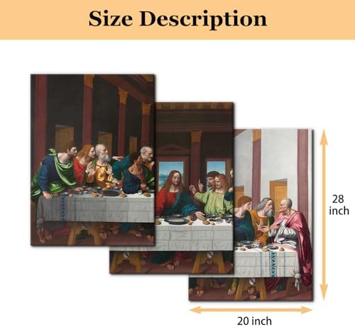 The Last Supper Painting Prints on Canvas Last Supper Wall Art Decor - Image 5