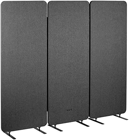 VIVO Freestanding 72 x 66 inch Privacy Panel, Cubicle Divider, Acoustic Wall by VIVO