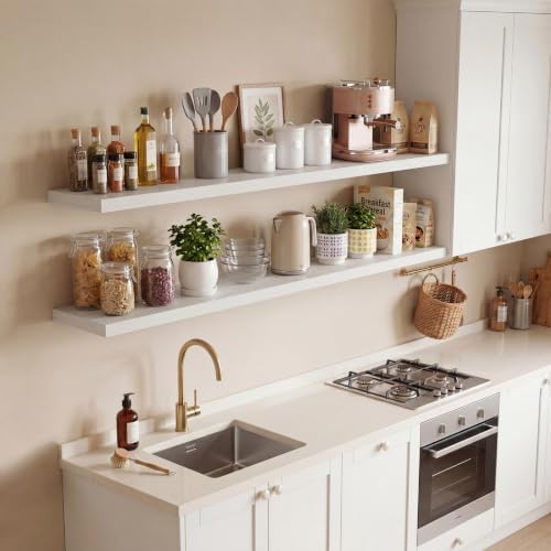 Vivelove 10 Inch Deep Floating Shelves 40” Set of 2 - Image 2