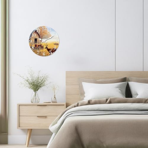XNM 14 Inch Farmhouse Wooden Clocks - Image 5