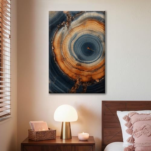 Tree Ring Wall Art Framed, Modern Nature Decor - Image 4