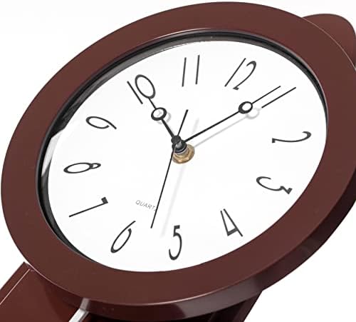 Clockswise Bulk Set of 10 PC Modern Grandfather Brown Oval Pendulum - Image 5