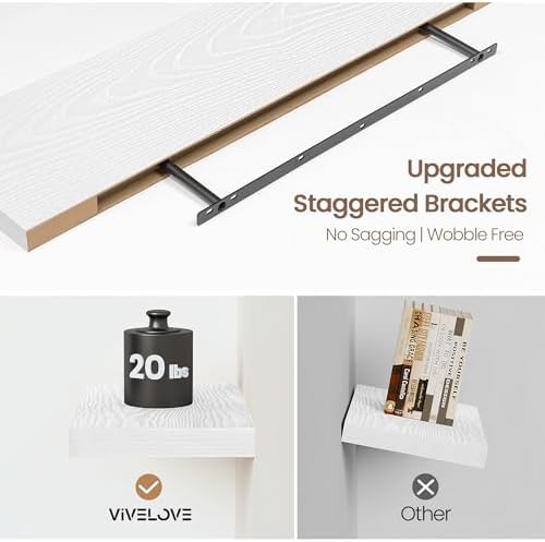 Vivelove 16 X 9 Floating Shelves, Wall Shelves - Image 4