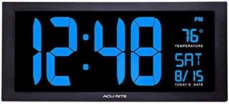 AcuRite 18" Blue LED Digital Indoor Clock by AcuRite