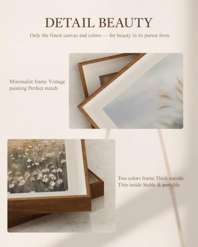 VIYYIEA Framed Autumn Daisy Field Wall Art Set - Image 6