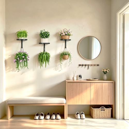 Plant Hanger Holder Window Shelf Wall Mounted Indoor - Image 4