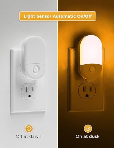 L LOHAS LED Amber Night Light, Night Lights Plug into Wall - Image 4