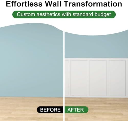 Premade Board and Batten Wainscoting Kit, Paintable MDF Accent Wall Panels - Image 5