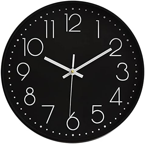 Kitchen Wall Clocks Vintage Style Non-Ticking Wall Clock Battery Operated by Preciser