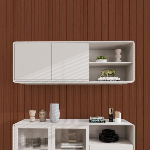 3D Wood Slat Wall Panels Peel and Stick Faux Wood Grain Thick Wallpaper - Image 6