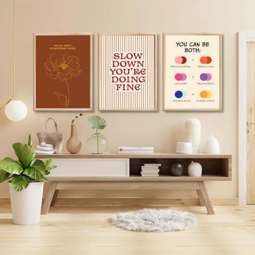 3 pcs Growth Mindset Wall Art Modern Minimalist Inspirational painting Wall - Image 6