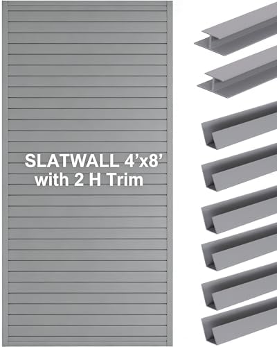 FRAYSCENT Slat Wall Paneling Garage Wall Organizer, Slatwall Panels Garage Tool by FRAYSCENT