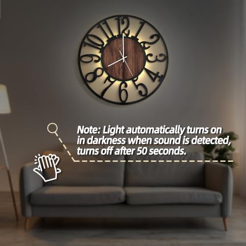 LEIKE Battery Operated Wall Clocks - Image 4