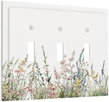 Decorative Switch Plates Boho Wildflower Green Leaves Rustic Floral Botanical 3 - Image 2
